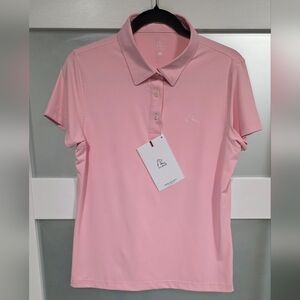 Rhoback Light Pink Short Sleeve Polo